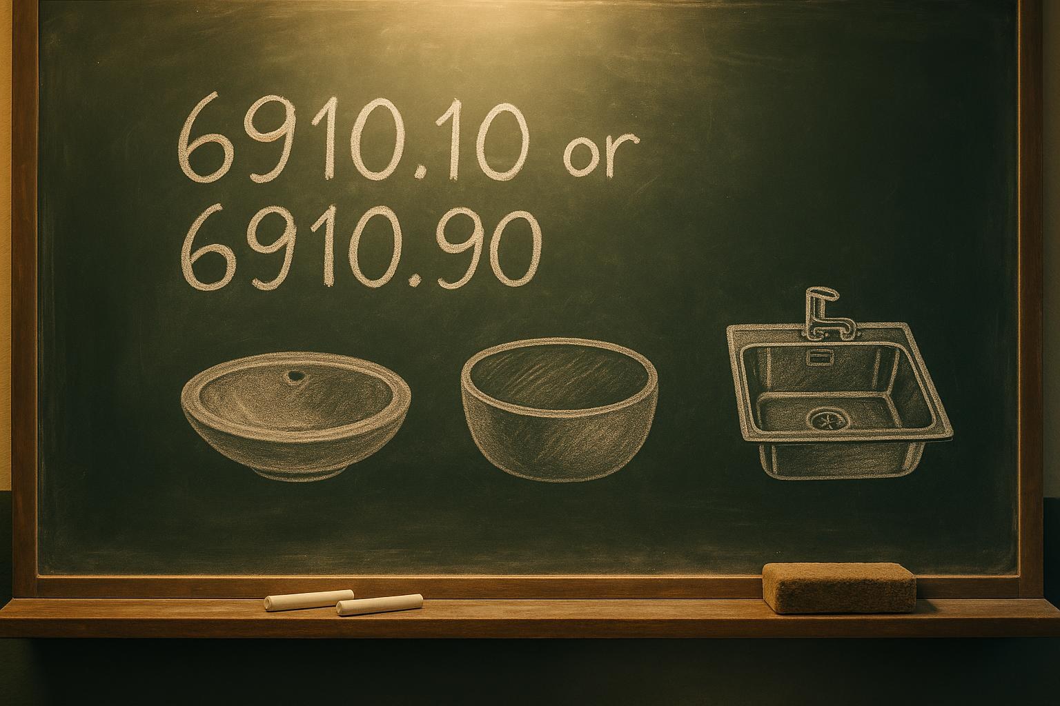 HS Code 6910: Classifying Ceramic Sinks, Basins and Sanitary Ware