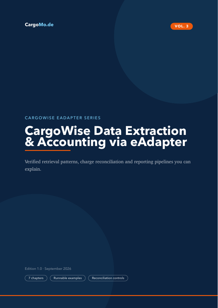 CargoWise Data Extraction & Accounting via eAdapter, guide cover