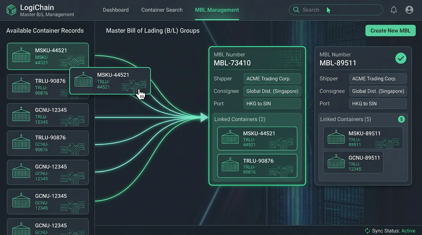 Master B/L Management